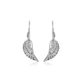 Sterling Silver Textured Angel Wing Earrings RCJ