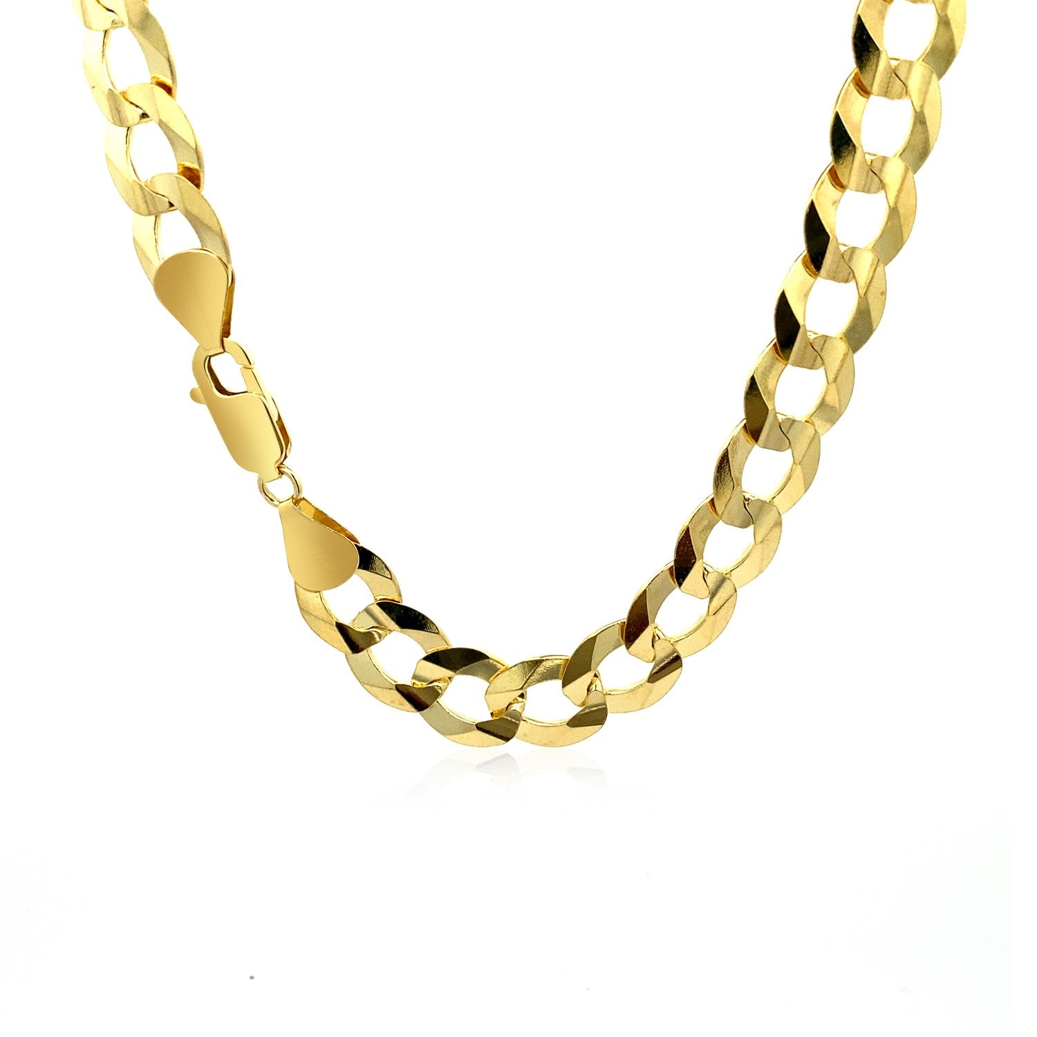 Solid Curb Chain in 14k Yellow Gold (11.23 mm) RCJ