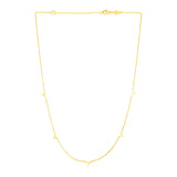 14K Yellow Gold Necklace with Triangles RCJ