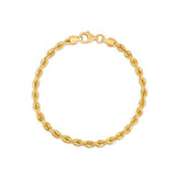 Silk Rope Chain Bracelet in 14k Yellow Gold  (3.70 mm) RCJ