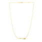 14k Yellow Gold Chain Necklace with Horizontal Arrow Pendant RCJ