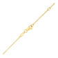 14k Yellow Gold Chain Necklace with Horizontal Arrow Pendant RCJ