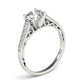 14k White Gold Cathedral Design Diamond Engagement Ring (1 1/4 cttw)Monde Trend