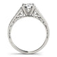 14k White Gold Cathedral Design Diamond Engagement Ring (1 1/4 cttw)Monde Trend