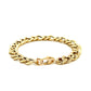 14k Yellow Gold Curb Chain Design with Diamond Cuts Bracelet (8.80 mm) RCJ