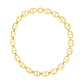 14k Yellow Gold High Polish Oval Mariner Link Necklace (13.8mm) RCJ