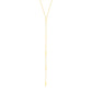 14k Yellow Gold Lariat Necklace with Small Polished Bars RCJ