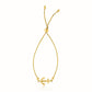 14k Yellow Gold Anchor Design Adjustable Lariat Bracelet RCJ