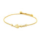 14k Yellow Gold Anchor Design Adjustable Lariat Bracelet RCJ