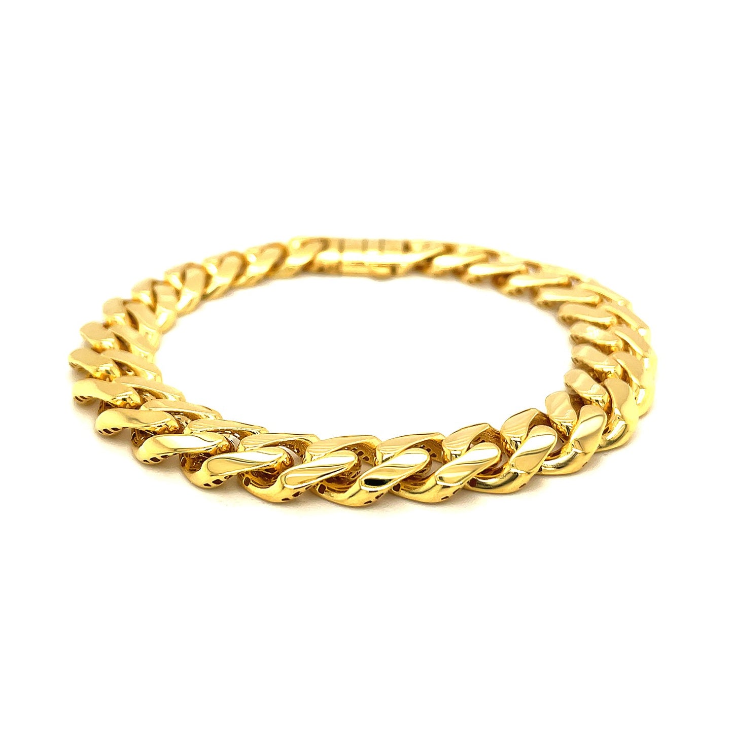 14k Yellow Gold Polished Curb Chain Bracelet (11.50 mm) RCJ