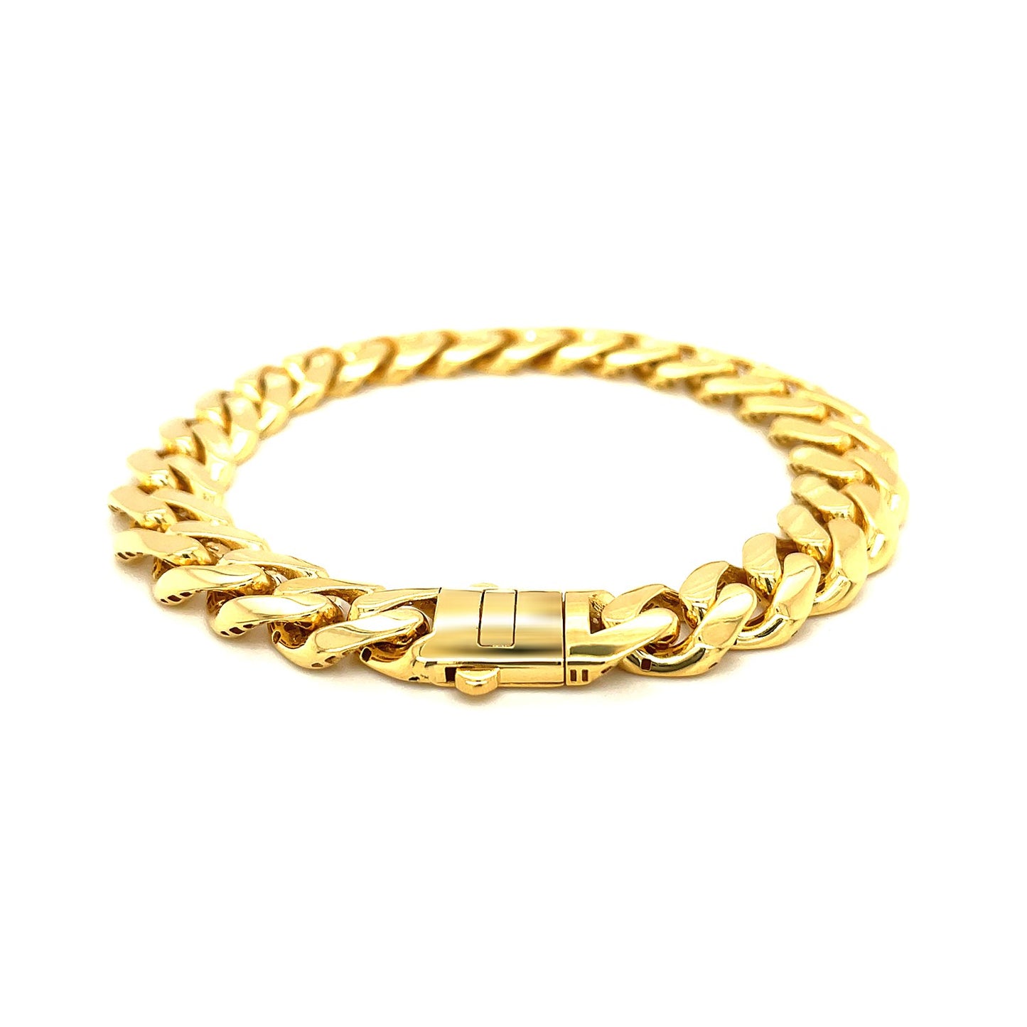 14k Yellow Gold Polished Curb Chain Bracelet (11.50 mm) RCJ