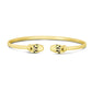 14k Yellow Gold Panther Bangle (3.00 mm) RCJ