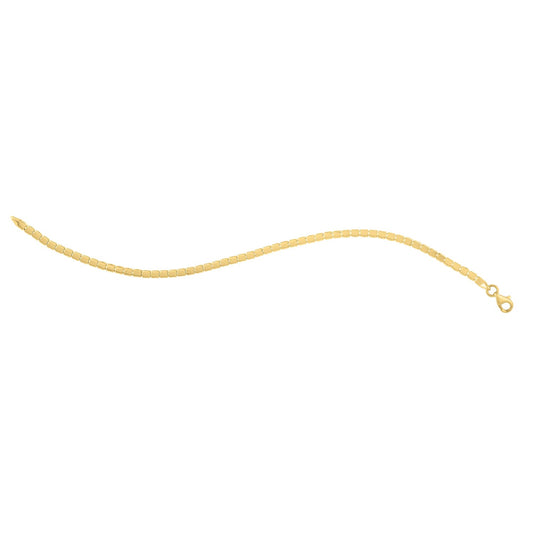 14k Yellow Gold 7 inch Mini Cube Bracelet (2.60 mm) RCJ