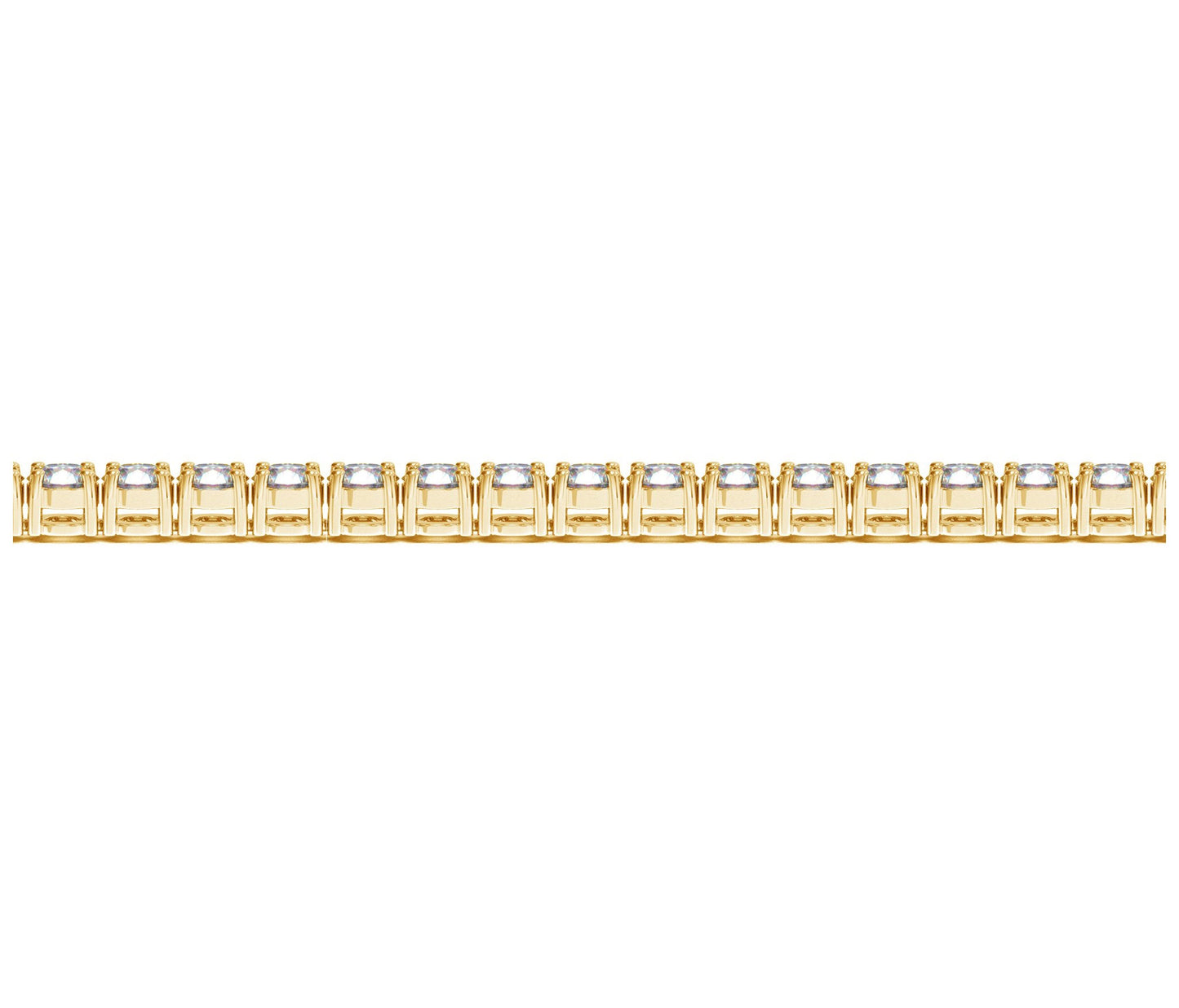 Lab Grown Round Diamond Tennis Bracelet in 14k Yellow Gold (8 cctw F/G  VS2/SI1) RCJ