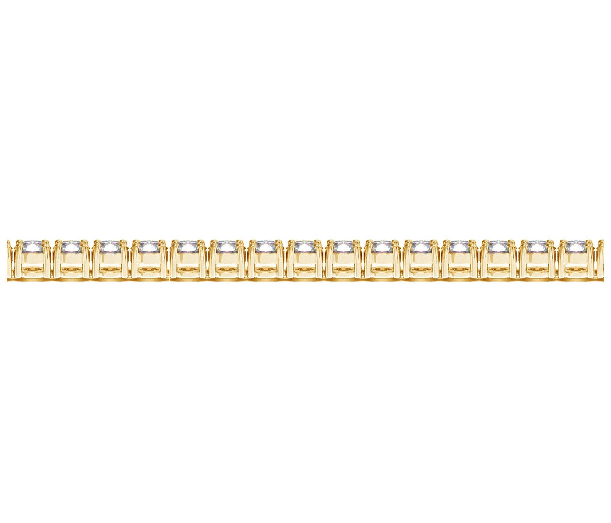 Lab Grown Round Diamond Tennis Bracelet in 14k Yellow Gold (8 cctw F/G  VS2/SI1) RCJ