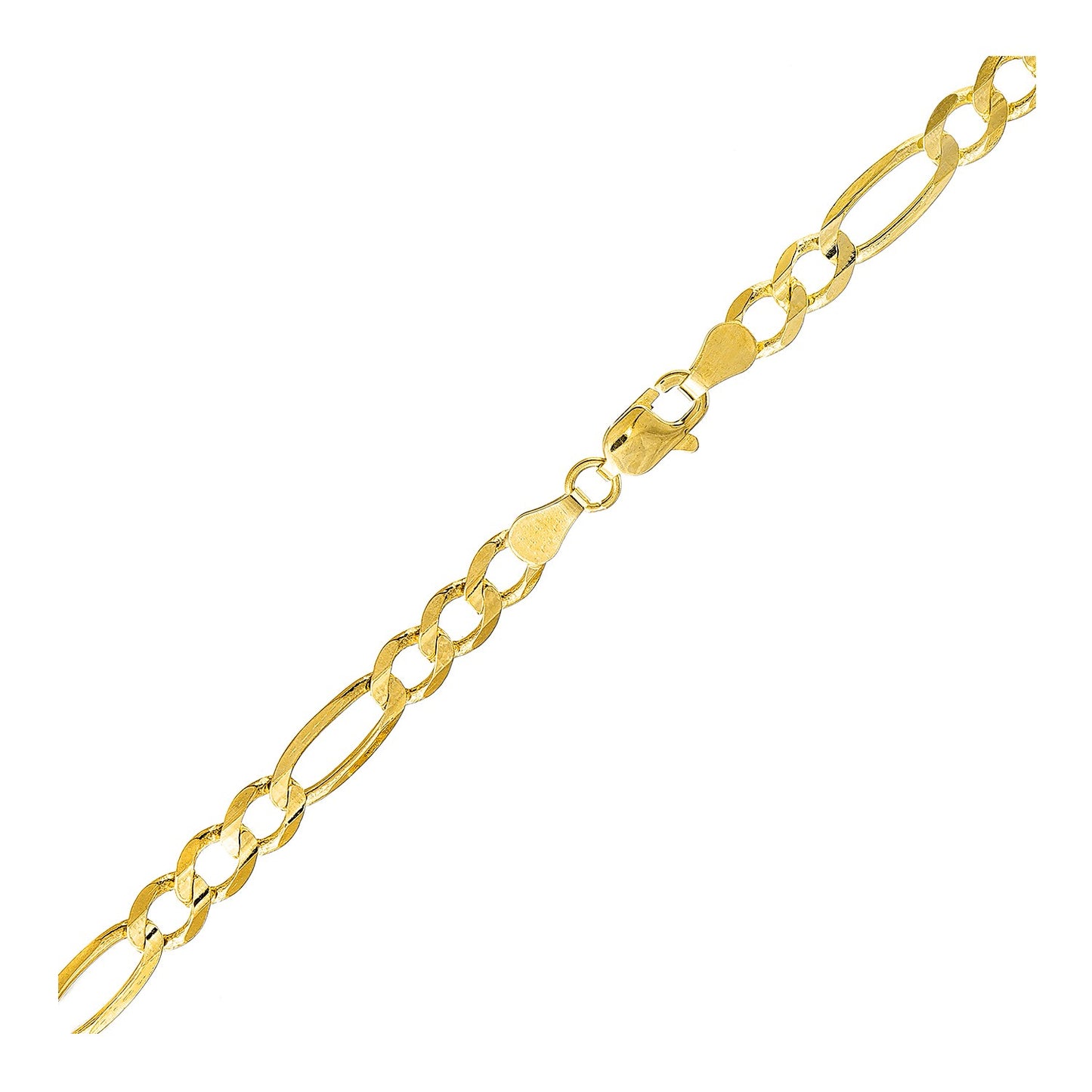 10k Yellow Gold Lite Figaro Bracelet (5.60 mm)Monde Trend