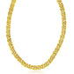 14k Yellow Gold Byzantine Design Stylish Necklace RCJ