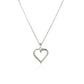 Sterling Silver Twisted Open Heart Diamond Accented Pendant (.04 cttw) RCJ