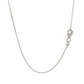 18k White Gold Diamond Cut Cable Link Chain (0.75 mm) RCJ