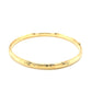 10k Yellow Gold Botanical Pattern Florentine Bangle (5.00 mm)Monde Trend