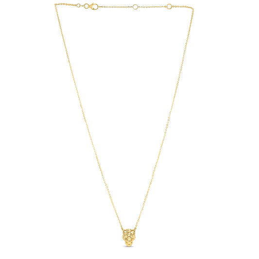 14k Yellow Gold Panther Head Necklace RCJ