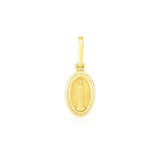 14k Yellow Gold Oval Religious Medal Pendant RCJ