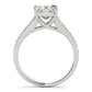 14k White Gold Princess Cut Split Shank Diamond Engagement Ring (1 1/8 cttw) RCJ