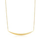 14k Yellow Gold Necklace with Polished Curved Bar Pendant RCJ