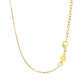 14k Yellow Gold Necklace with Polished Curved Bar Pendant RCJ