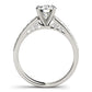 14k White Gold Single Row Prong Set Diamond Engagement Ring (1 3/8 cttw) RCJ