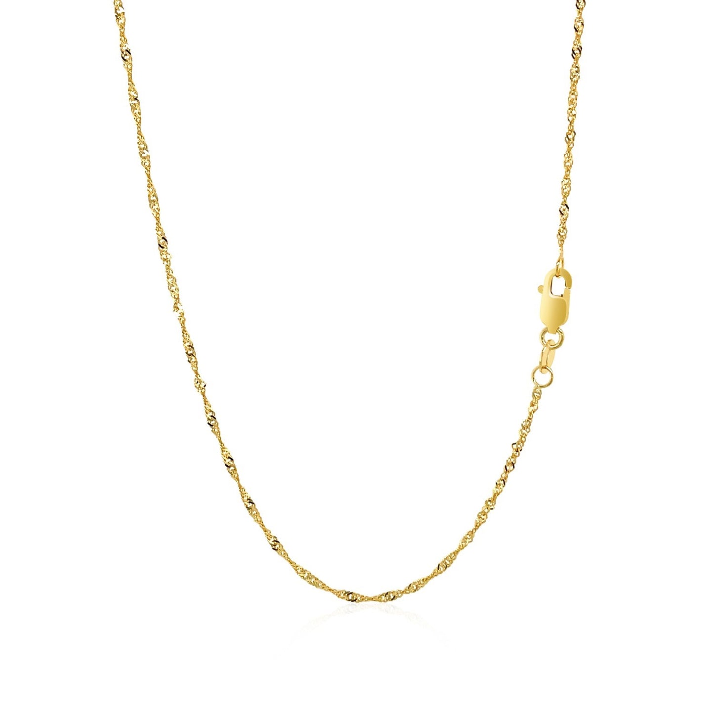 10k Yellow Gold Singapore Chain (1.50 mm)Monde Trend