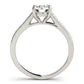 14k White Gold Graduated Single Row Diamond Engagement Ring (1 1/3 cttw)Monde Trend