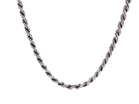 Sterling Silver Diamond Cut Rope Style Chain (2.90 mm)