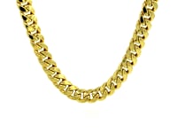 10k Yellow Gold Semi Solid Miami Cuban Chain (6.10 mm)