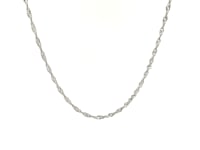 10k White Gold Singapore Chain (1.50 mm)