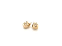 14k Yellow Gold Round Stud Earrings (5mm)