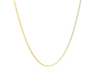 Adjustable Cable Chain in 14k Yellow Gold (0.97 mm)