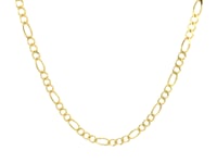 10k Yellow Gold Solid Figaro Chain (2.60 mm)