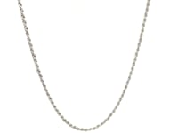 Sterling Silver Diamond Cut Rope Style Chain (1.40 mm)