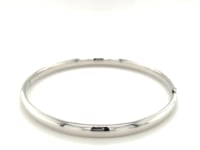 Classic Bangle in 14k White Gold (5.00 mm)