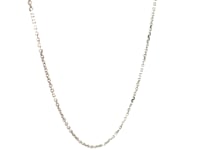 14k White Gold Diamond Cut Cable Link Chain (1.10 mm)