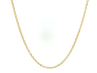 18k Yellow Gold Round Cable Link Chain (1.50 mm)