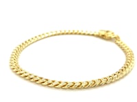 14k Yellow Gold Classic Miami Cuban Solid Bracelet (4.90 mm)