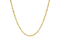 10k Yellow Gold Solid Diamond Cut Rope Chain (2.00 mm)