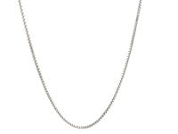 Sterling Silver Rhodium Plated Box Chain (1.10 mm)