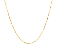 10k Yellow Gold Diamond Cut Cable Link Chain (0.87 mm)