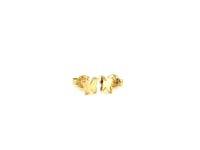 14k Yellow Gold Polished Butterfly Earrings