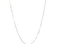 14k White Gold Cable Link Chain (0.50 mm)