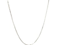 18k White Gold Cable Chain (1.10 mm)