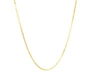 18k Yellow Gold Diamond Cut Cable Link Chain (1.10 mm)